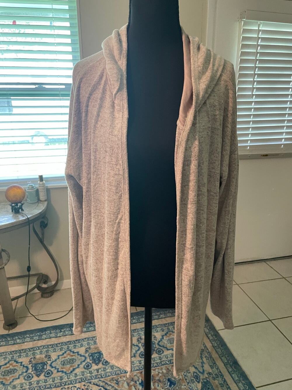 Women’s Bobeau Super Soft lightweight sweat jacket Size Medium